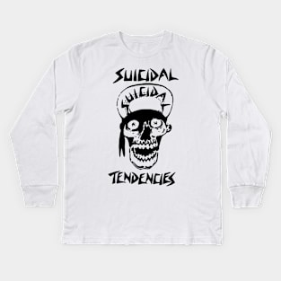 Skull Suicidal Tendencies Kids Long Sleeve T-Shirt